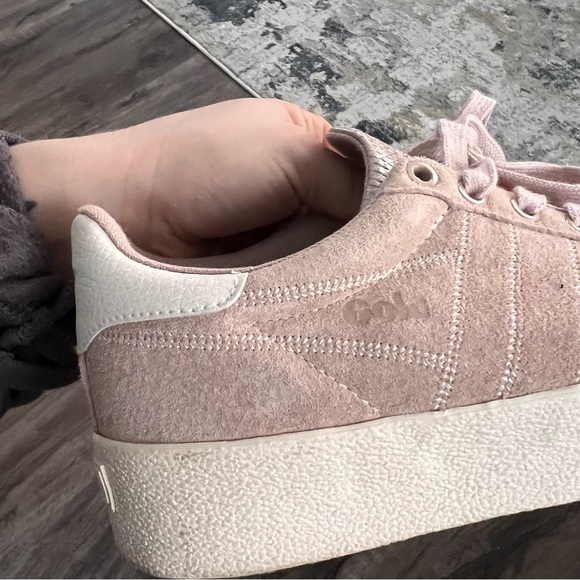 Gola Orchid Viper Blossom Pink Lace-Up Platform Sneakers - Picture 4 of 12